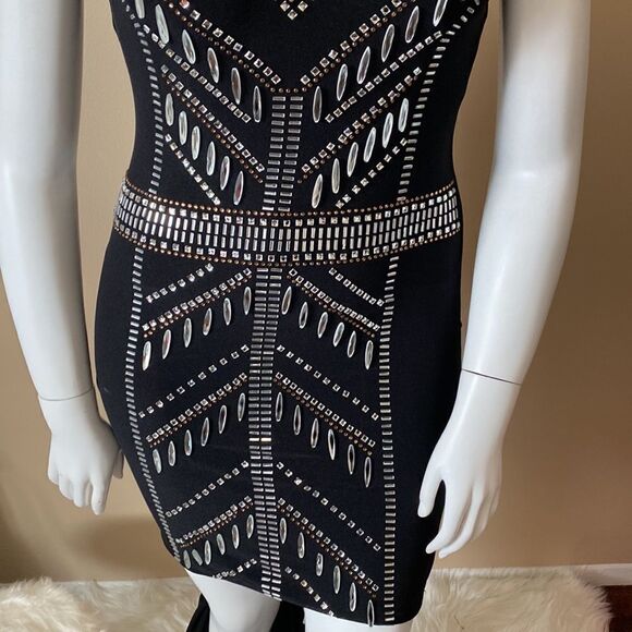 Fashion Nova Bodycon Dress w/ Jewels -Size XL - Picture 6 of 12